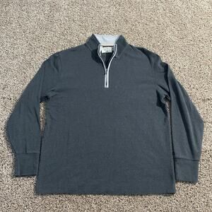 Normal Brand Sweater Adult Large Gray Quarter Zip Pullover Stretch Casual Golf